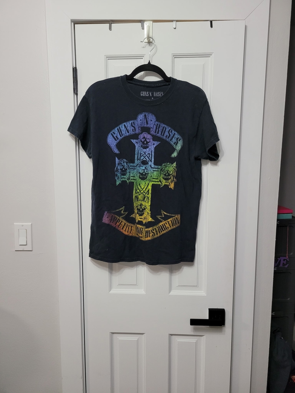 Guns N' Roses Black Graphic Band Tee - Rainbow Cross